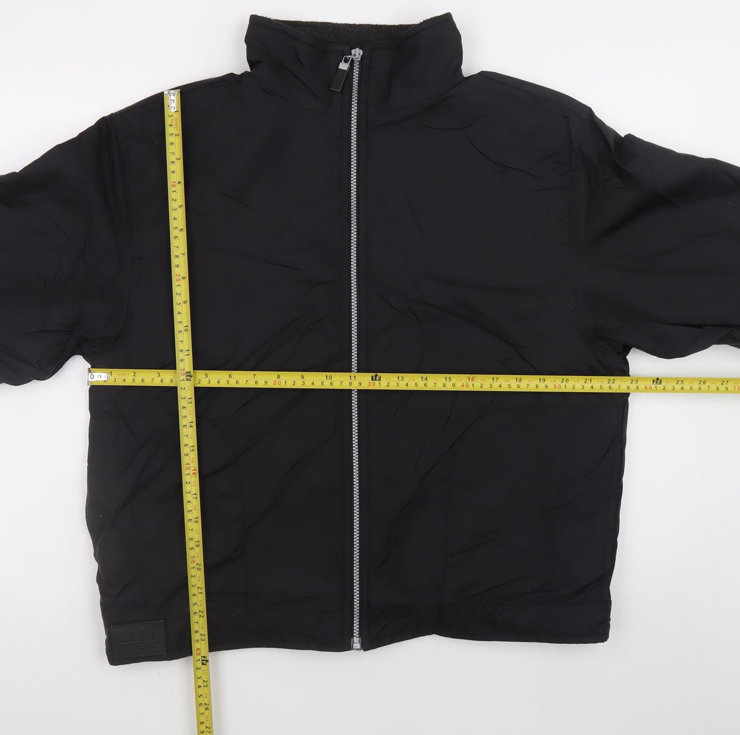 Womens UK Size L ELLE SPORTS Black Basic Jacket