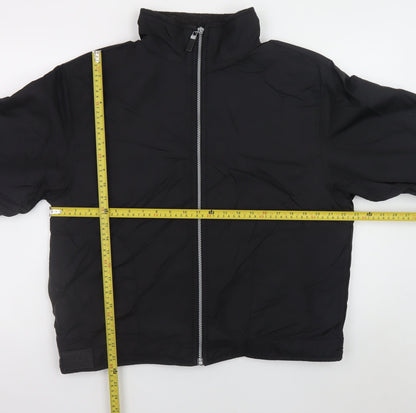 Womens UK Size L ELLE SPORTS Black Basic Jacket