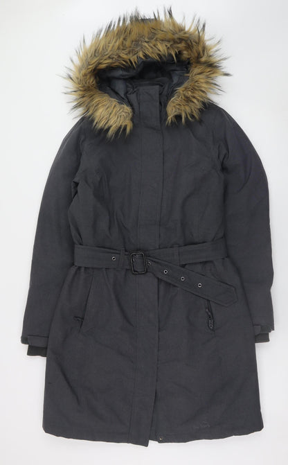 Womens UK Size 12 Peter Storm Black Parka Coat