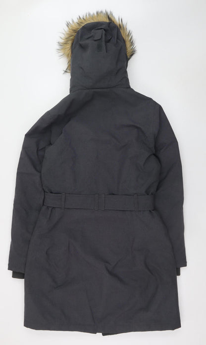 Womens UK Size 12 Peter Storm Black Parka Coat