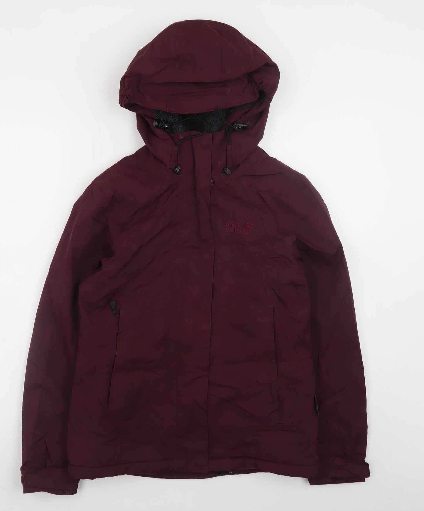 Womens UK Size 8 Jack Wolfskin Red Parka Coat