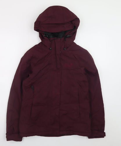 Womens UK Size 8 Jack Wolfskin Red Parka Coat