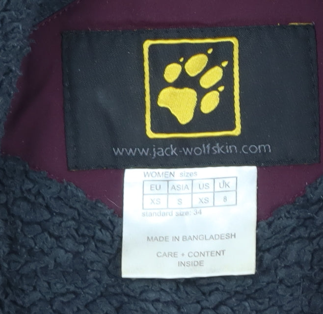 Womens UK Size 8 Jack Wolfskin Red Parka Coat
