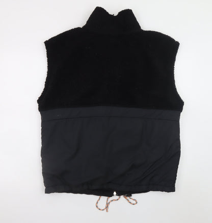 H&M Move Men's Black Fleece Bodywarmer Waistcoat M Regular