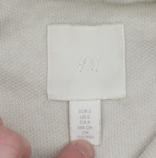 Womens UK Size S H&M Beige Fleece