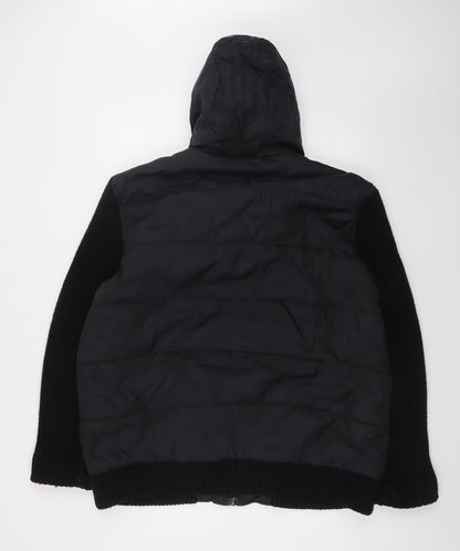 Mens UK Size 2XL Urban Spirit Black Puffer Jacket