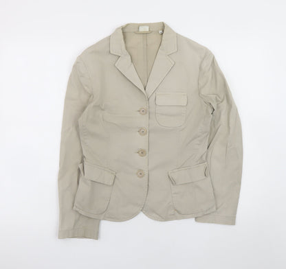 Aspesi Women’s Beige Blazer Jacket Size 12 Cotton Blend Smart Casual