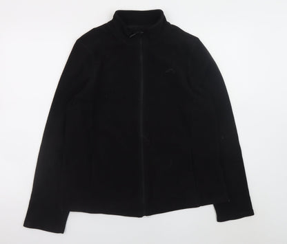 Crivit Men's Black Fleece Full Zip Jacket Size M Outdoor Wear