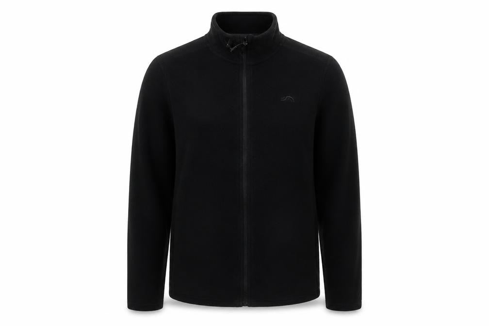 Crivit Men's Black Fleece Full Zip Jacket Size M Outdoor Wear