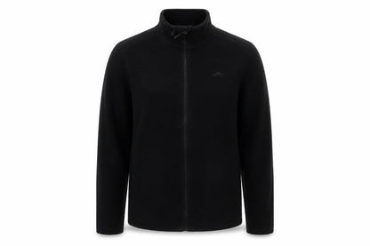 Crivit Men's Black Fleece Full Zip Jacket Size M Outdoor Wear