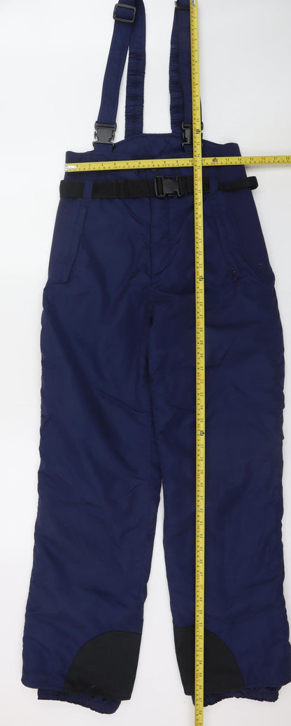 Mens UK Size S Columbia Regular Fit Snow Pants Blue Trousers