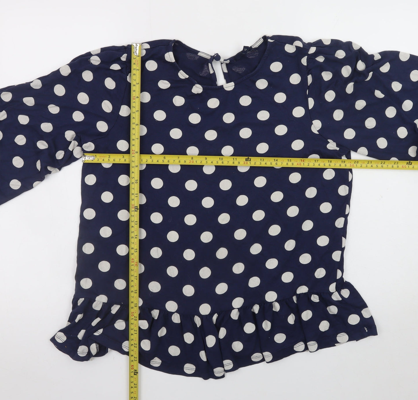 Womens UK Size 16 NEXT Blue Tunic Blouse