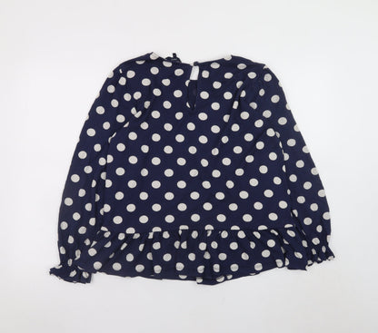 Womens UK Size 16 NEXT Blue Tunic Blouse