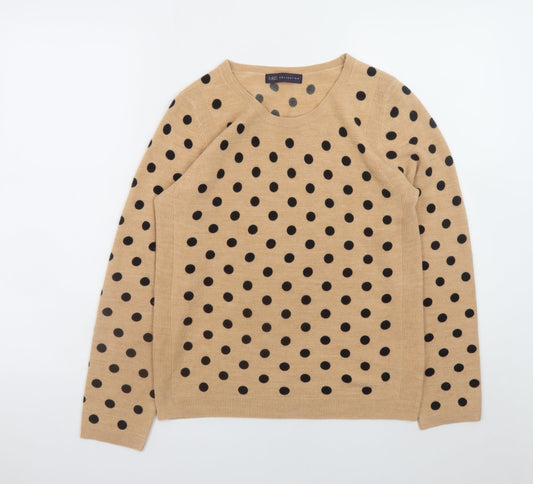 Womens UK Size 10 Marks and Spencer Beige Pullover Jumper
