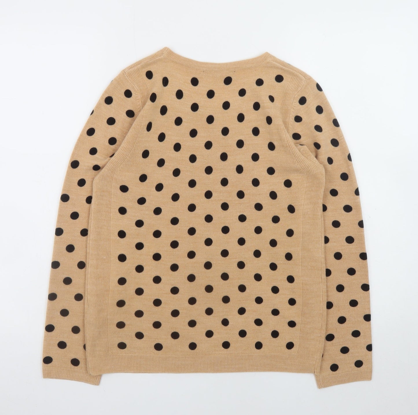 Womens UK Size 10 Marks and Spencer Beige Pullover Jumper