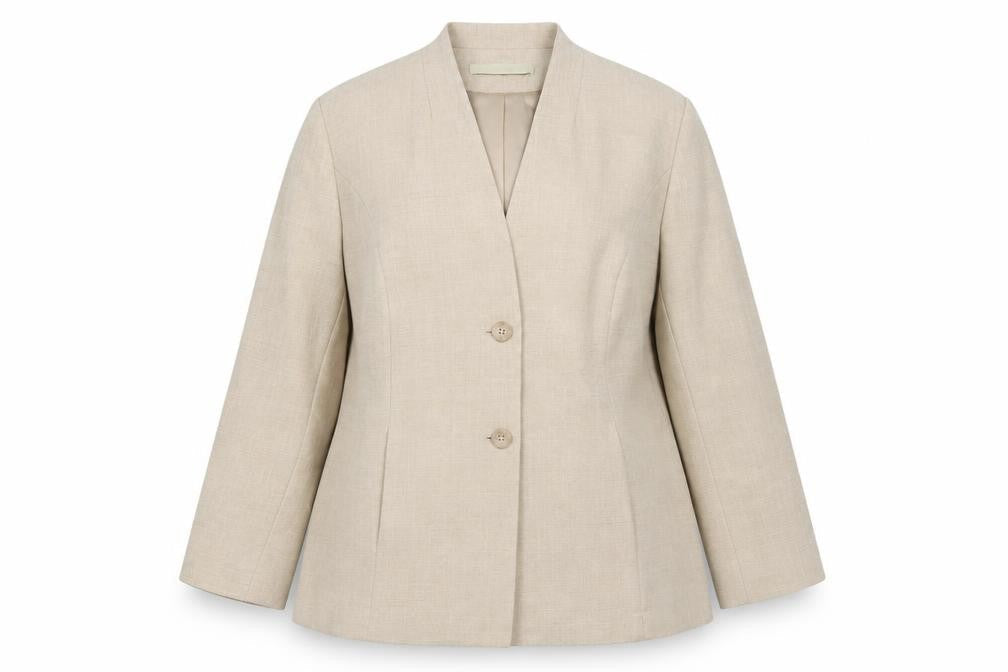 Womens UK Size 20 Classics Regular Beige Suit Jacket
