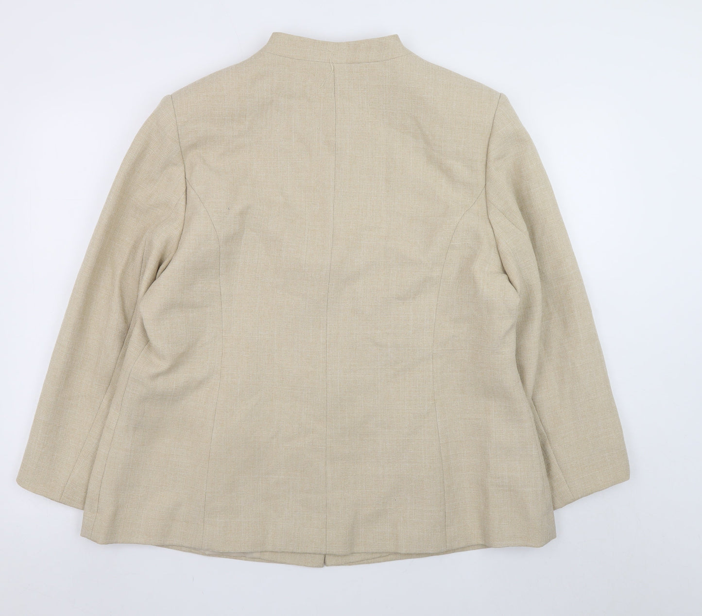 Womens UK Size 20 Classics Regular Beige Suit Jacket