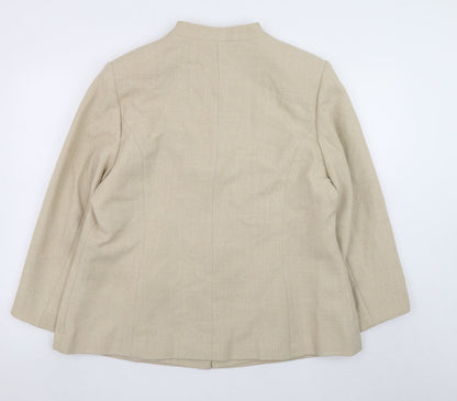 Womens UK Size 20 Classics Regular Beige Suit Jacket