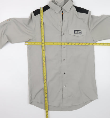 Craghoppers BG Mens Grey Outdoor Long Sleeve Button-Up Shirt Size S
