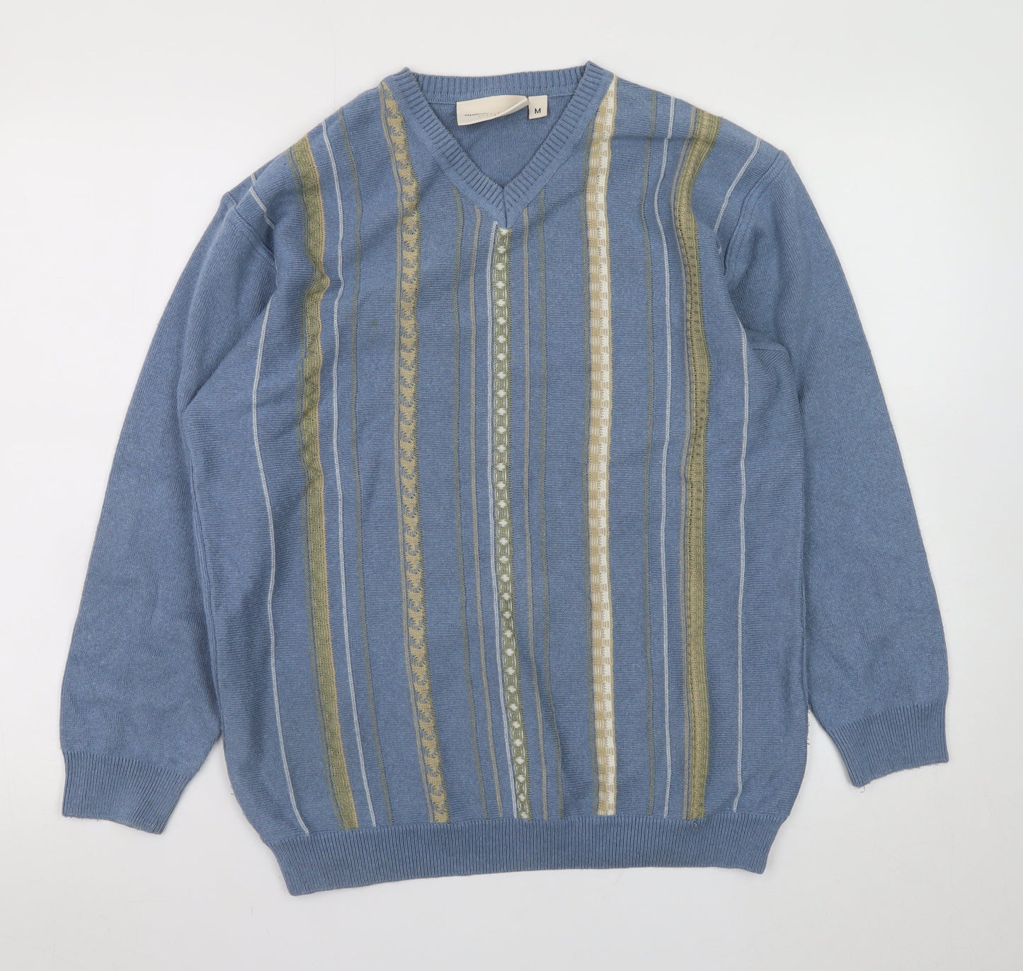 Mens UK Size M Greenwoods Blue Pullover Jumper