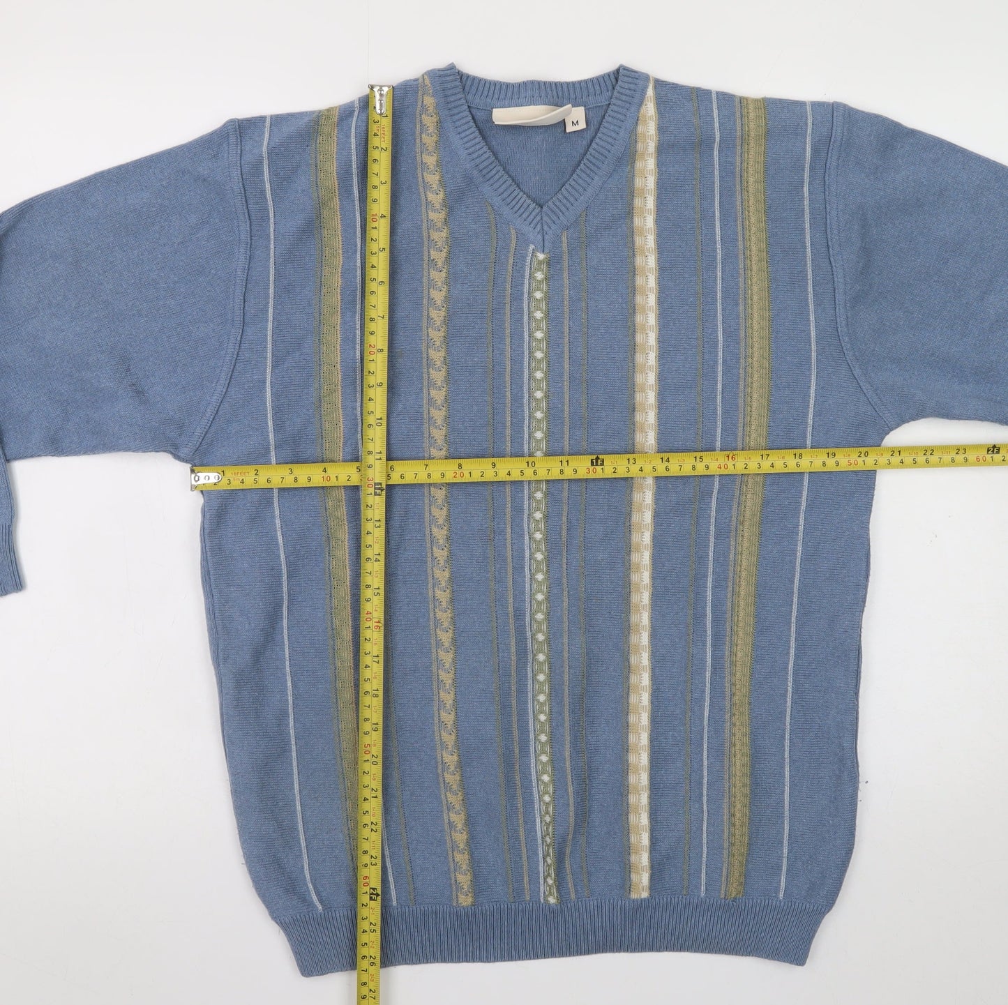 Mens UK Size M Greenwoods Blue Pullover Jumper