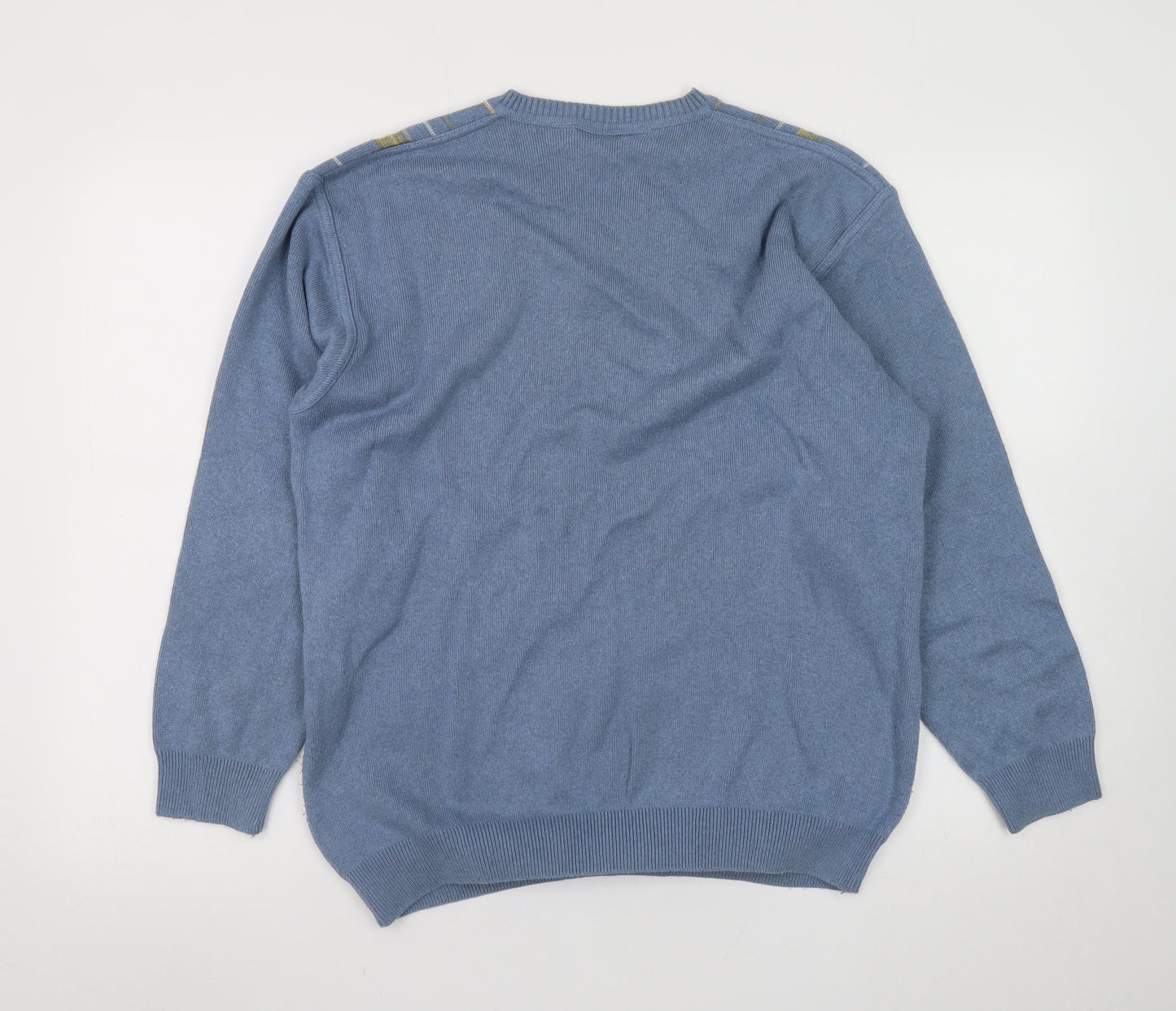 Mens UK Size M Greenwoods Blue Pullover Jumper