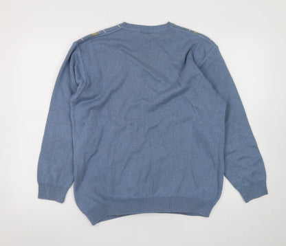 Mens UK Size M Greenwoods Blue Pullover Jumper