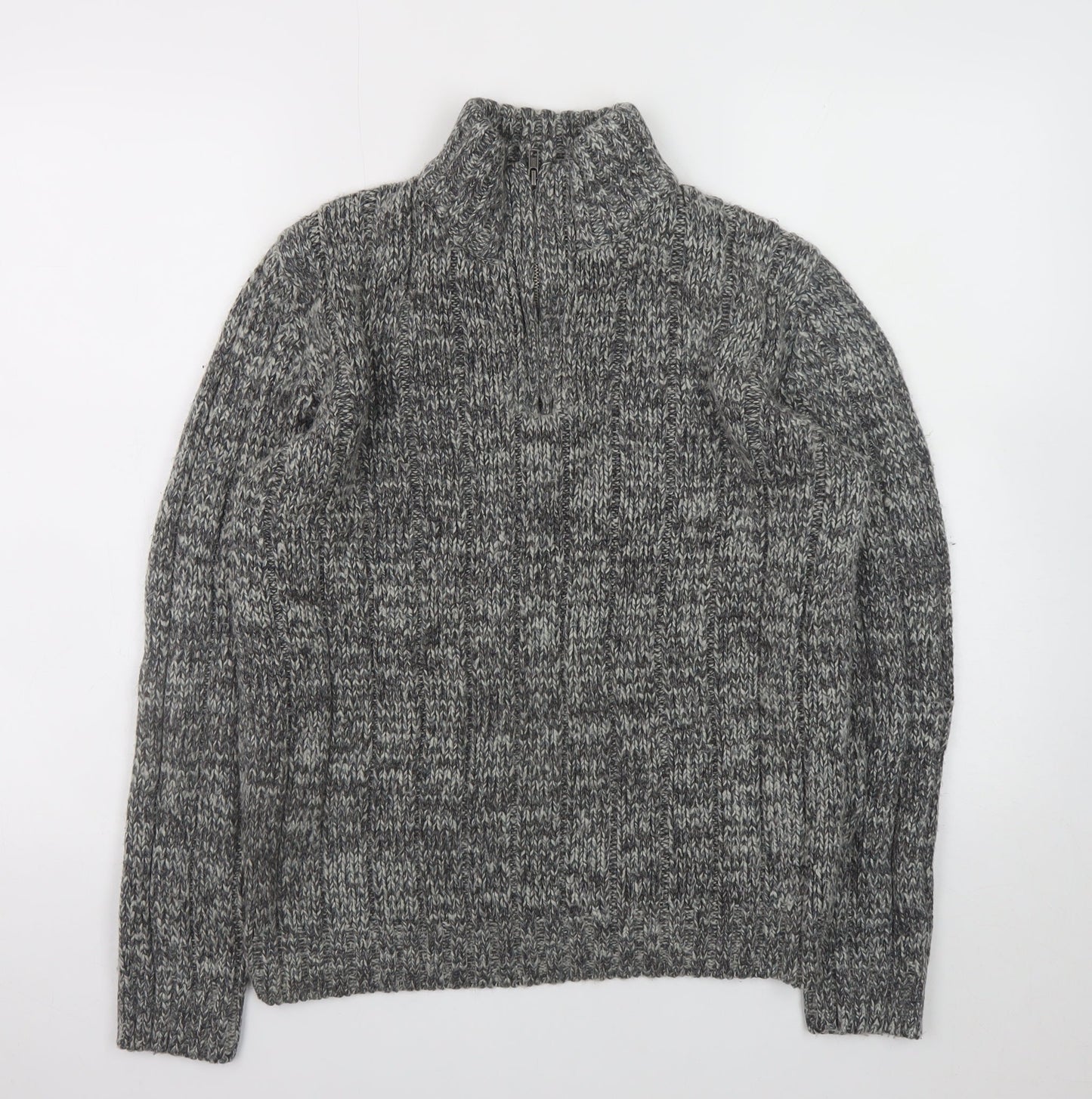 Mens UK Size M Easy Grey Pullover Jumper