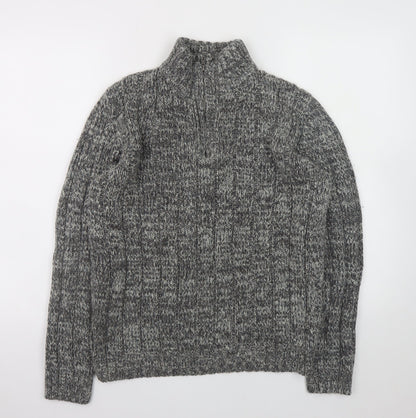 Mens UK Size M Easy Grey Pullover Jumper