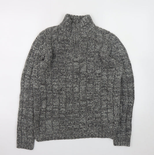 Mens UK Size M Easy Grey Pullover Jumper