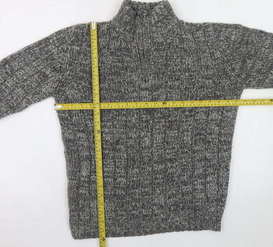 Mens UK Size M Easy Grey Pullover Jumper
