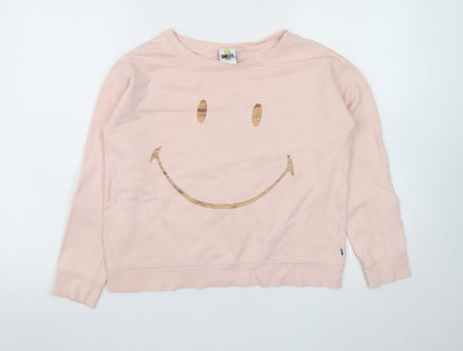 Teens UK Size 12 Smiley Originals Pink Pullover Sweatshirt