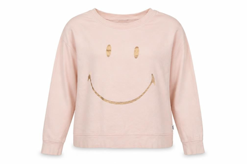 Teens UK Size 12 Smiley Originals Pink Pullover Sweatshirt