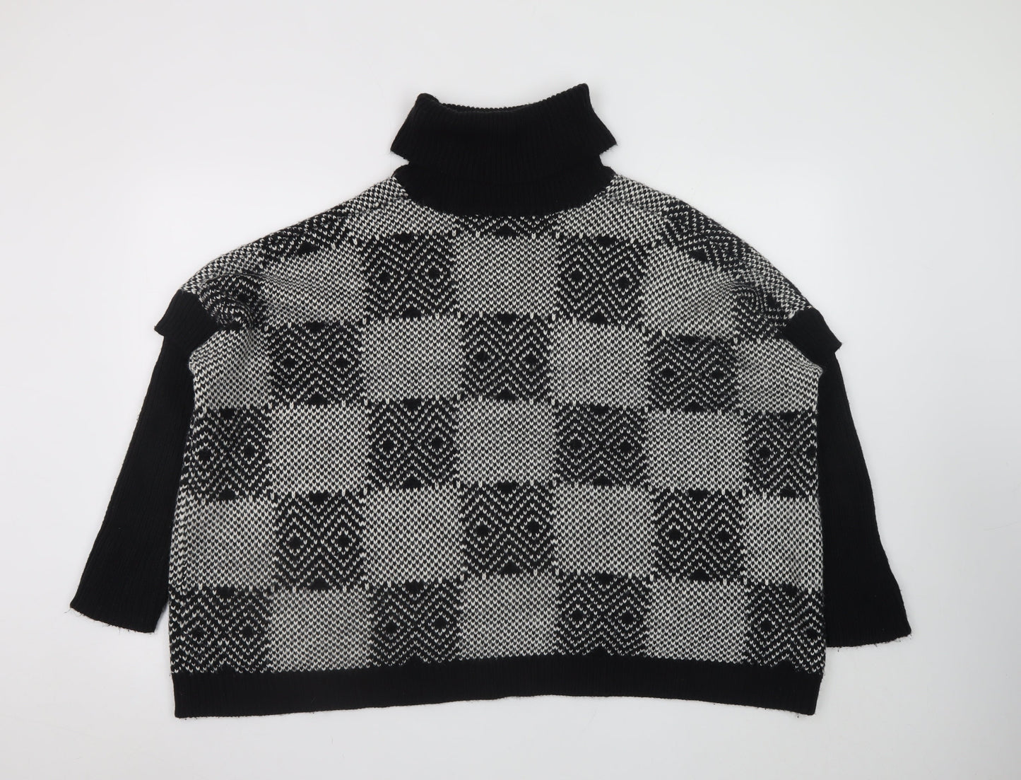 Womens UK Size M/L QED London Black Pullover Jumper