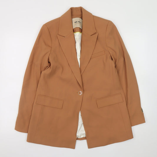 MOS MOSH Women's Brown Bine Leia Blazer Size 8 Regular Fit