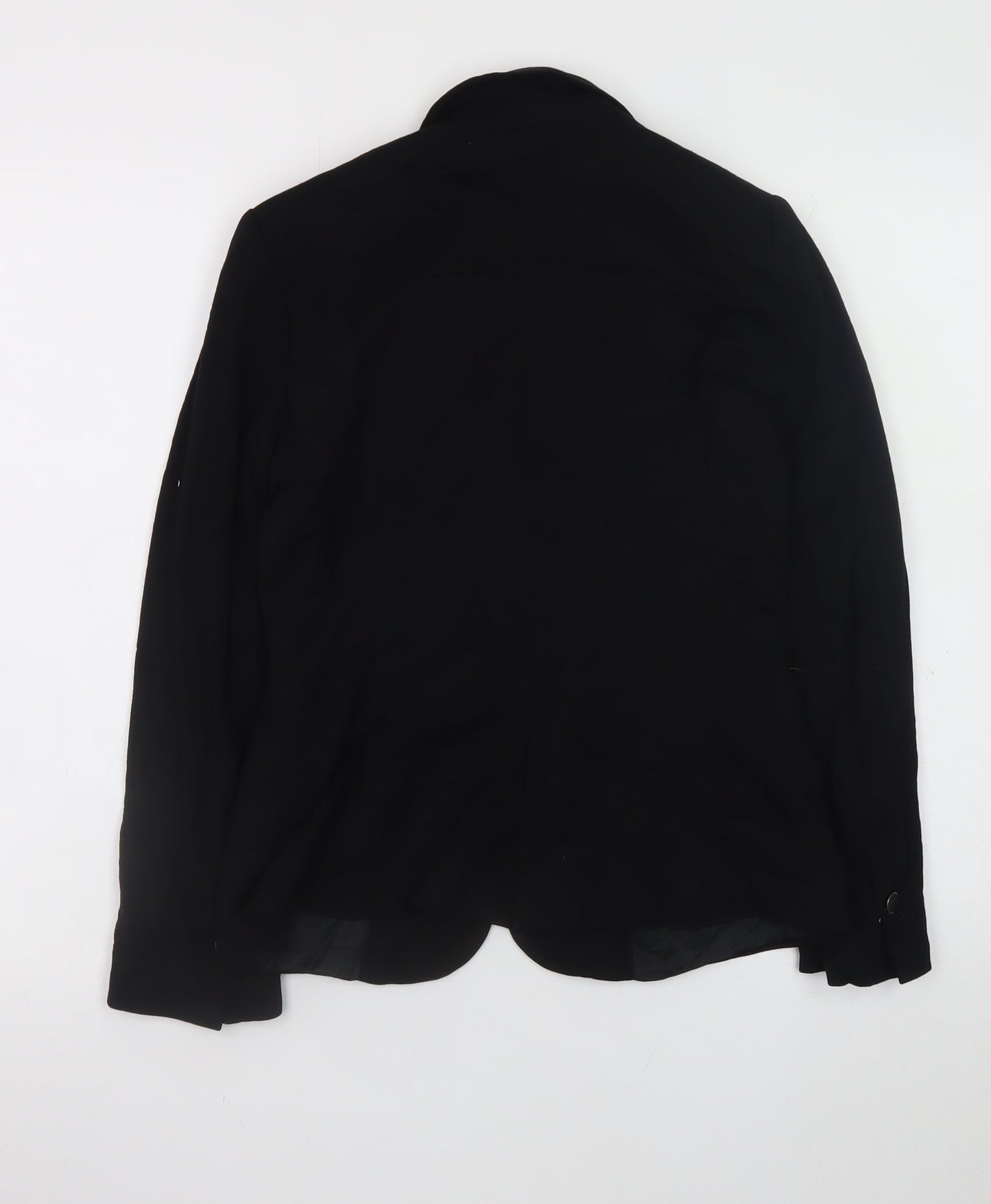 Womens UK Size 8 Zara Basic Regular Black Blazer