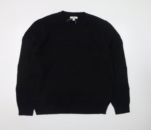 Mens UK Size 2XL Marks and Spencer Black Pullover Jumper