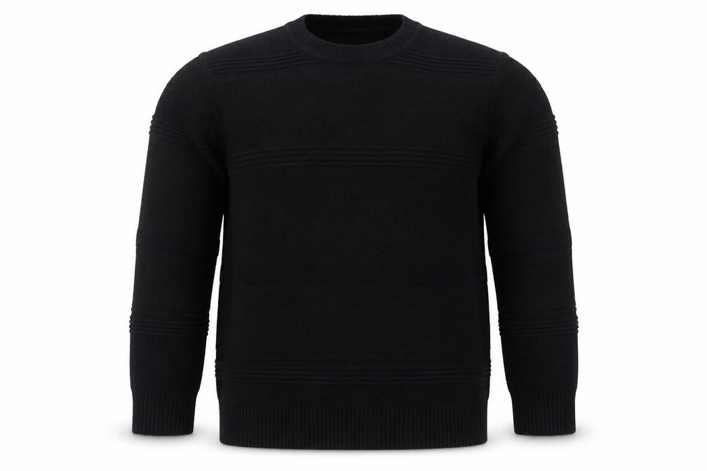 Mens UK Size 2XL Marks and Spencer Black Pullover Jumper