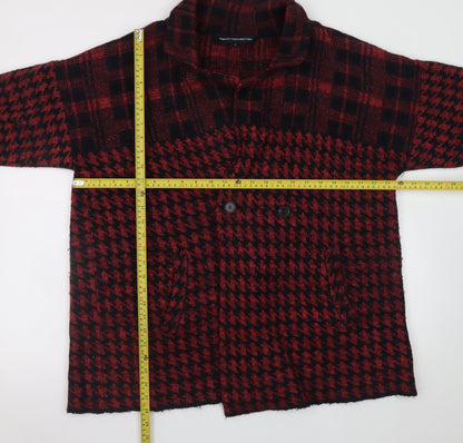 Womens UK Size L French Connection Red Overcoat