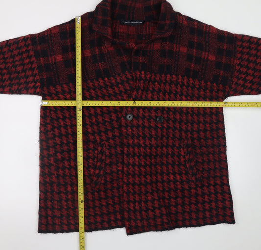 Womens UK Size L French Connection Red Overcoat
