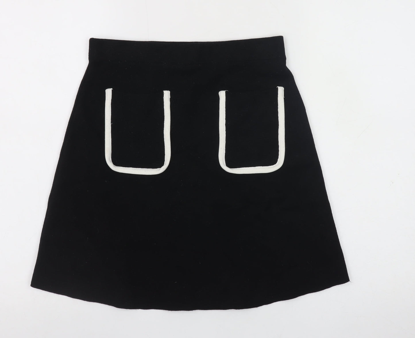 Womens UK Size 12 Zara A-Line Knit Skirt