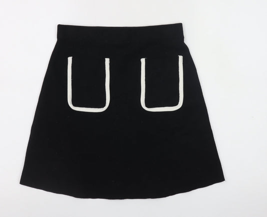 Womens UK Size 12 Zara A-Line Knit Skirt