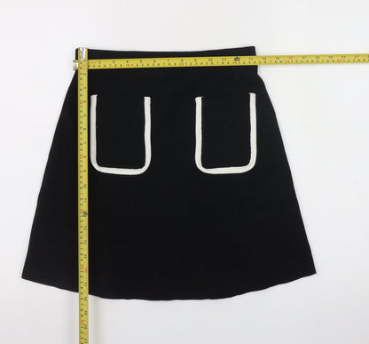 Womens UK Size 12 Zara A-Line Knit Skirt
