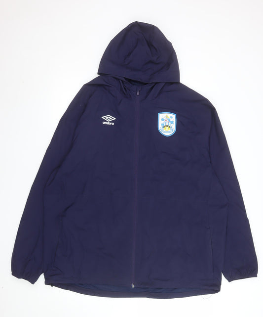 Mens UK Size 3XL Umbro Blue Windbreaker Coat