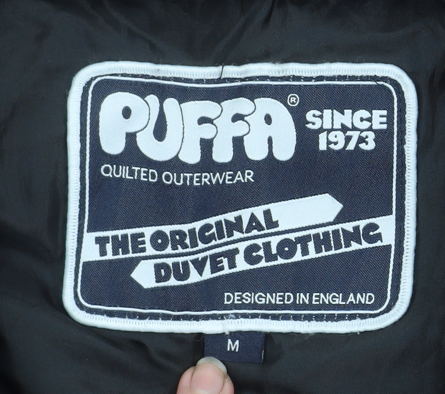 Womens UK Size M Puffa Black Puffer Jacket