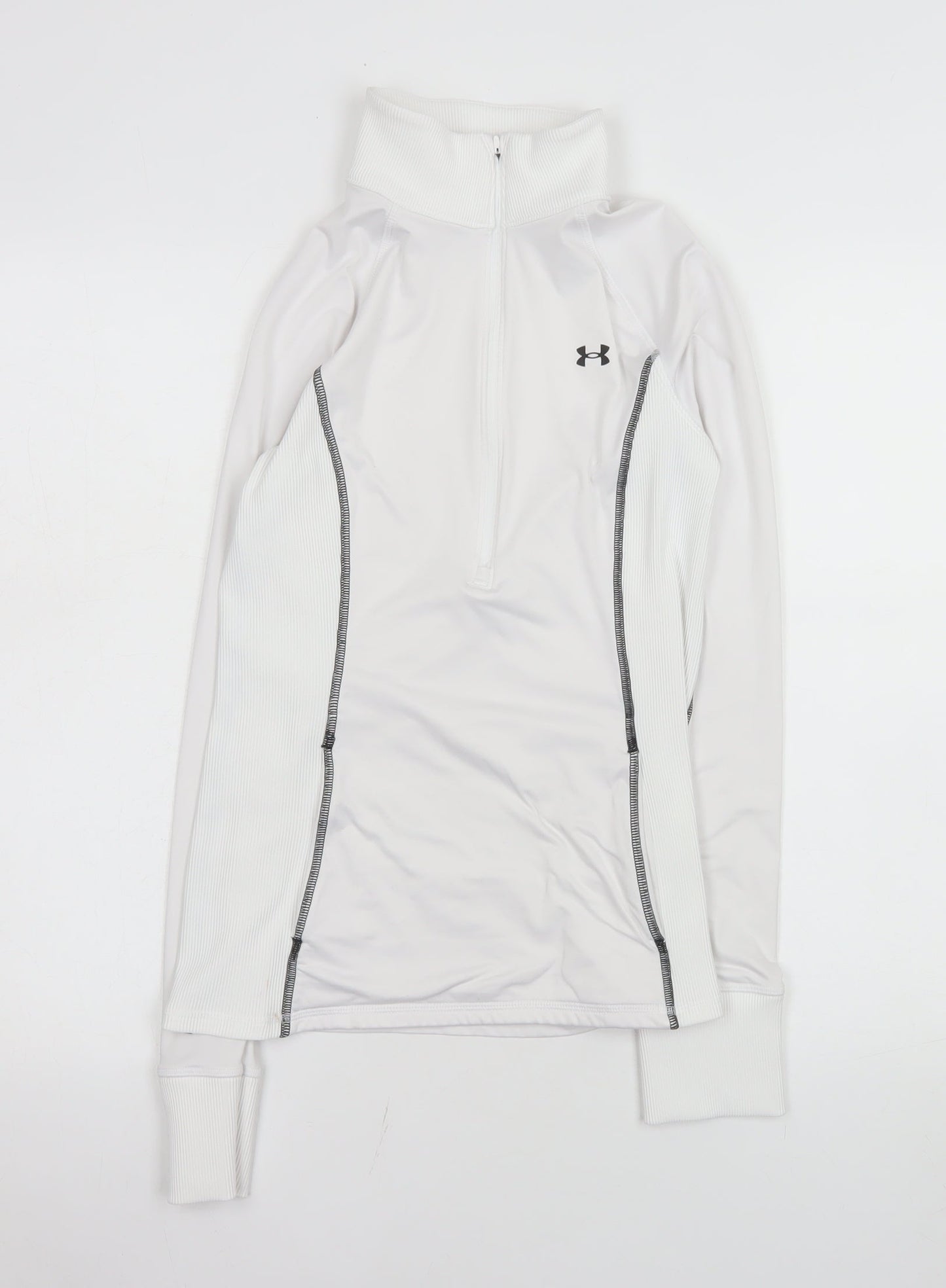 Womens UK Size XS Under armour White Pullover Sweatshirt