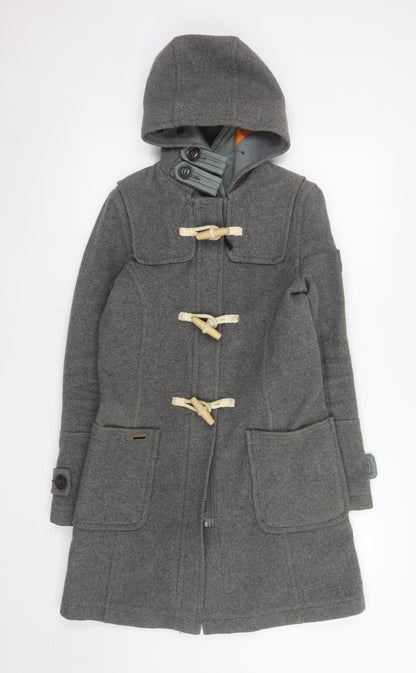 Mens UK Size XS Superdry Grey Duffle Coat