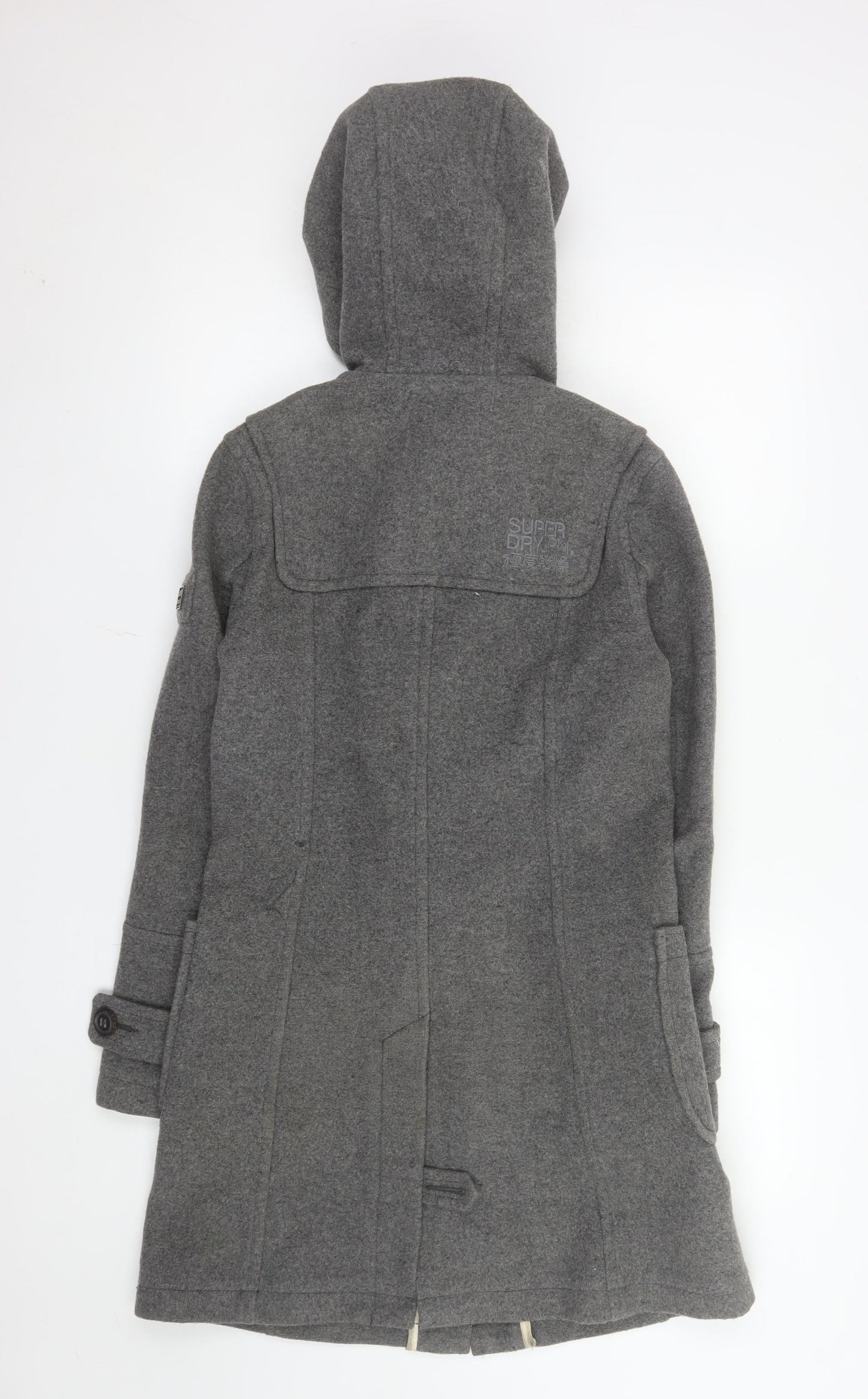 Mens UK Size XS Superdry Grey Duffle Coat