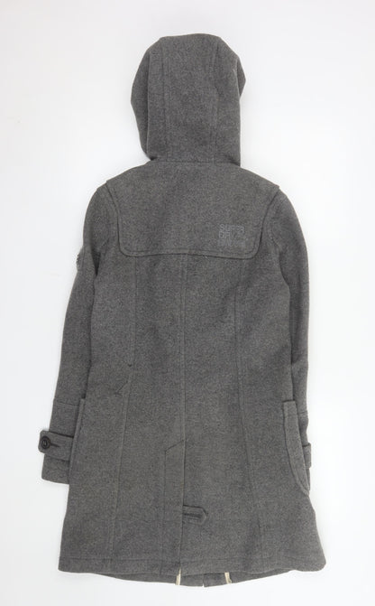 Mens UK Size XS Superdry Grey Duffle Coat