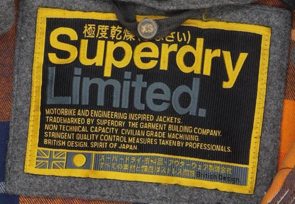 Mens UK Size XS Superdry Grey Duffle Coat
